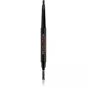 Makeup Revolution Duo Brow Definer natančni svinčnik za obrvi odtenek Medium Brown 0,25 g