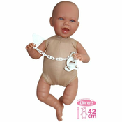 Llorens 740S NEW BORN 2 v 1 - realistična dojenčkova lutka z zvoki in mehkim tekstilnim telesom