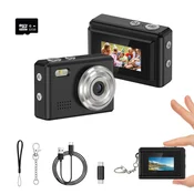 INF Mini digitalni fotoaparat 0.96 inch zaslon, True 720P, Type-C OTG Black, (5000298767)