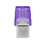 Kingston USB Flash memorija, 128 GB, Ljubicasto-srebrna