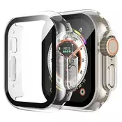 Ovitek z zaščito zaslona Techsuit Defense360 Pro za Apple Watch Ultra/Ultra 2/Ultra 3 - prozoren