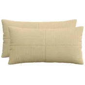 vidaXL Prevleka za blazino 2 pcs ALMELO Siva zelena 40 x 70 cm