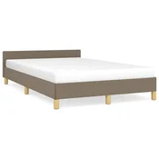Vidaxl Posteljni okvir brez vzmetnice taupe 120x200 cm blago