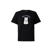 Karl Lagerfeld Majica IKON CHOUPETTE svetlo modra/črna/off-bela