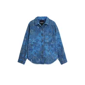Desigual Prehodna jakna progasto modra