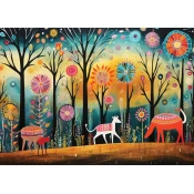 YAZZ Puzzle Pisani gozd 1000 kosov