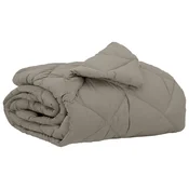 Vidaxl Poletna odeja Svetlo siva 220 x 155 cm Mikrovlakna
