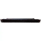 Patch panel 19/1U sa 16 RJ-45 STP kat. 6A Fully Shielded, Krone LSA reglete, držac kablova sa zadnj