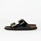 Sneakers Birkenstock Arizona Droplet Buckle Natural Leather Patent High-Shine Black EUR 41