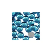 Štras perla 4 mm svetlo plava