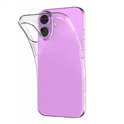 Silikonski ovitek Puro za iPhone 16 Prozoren