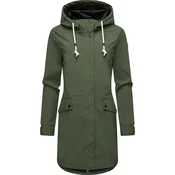 Ragwear Funkcionalen plašč Tinsley temno zelena/bela