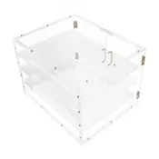 VEVOR Pekarna vitrina 4-nadstropna 570x455x405 mm prozorna