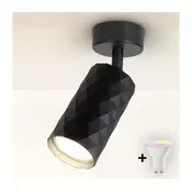 Brilagi - LED RGBW prigušiva spot svetlo SELE DIAMANT 1xGU10/6W/230V crna