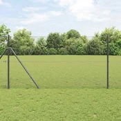 Zavarena žicana ograda 5000 x 120 cm Siva