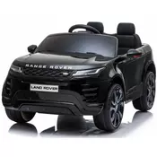 Električni automobil za igračke Range Rover EVOQUE, pojedinačni, crni, kožna sjedala, MP3