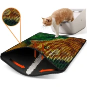 Aberto Design Prostorika za toalet za macke Nrszn0130, 45 x 60 cm, Šarena