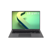 LG Gram 16Z90Q Prijenosno racunalo 40,6 cm (16) WQXGA Intel® Core™ i7 i7-1260P 16 GB LPDDR5-SDRAM 512 GB SSD Wi-Fi 6E (802.11ax) Windows 11 Home Sivo