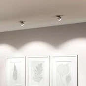 Top Light Puk! 80 Move LED spot mat nikelj mat leča - Dnevna soba/jedilnica - Sodobni - Kovina