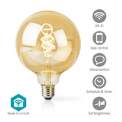 Smartlife WiFi LED Filament Žarulja | E27 | 4,90W | 1800 – 6500 K | G125 |NEDIS