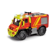 Autic vatrogasni Unimog U530 Fire Truck Majorette sa zvukom i svjetlom s gumiranim kotacicima dužine 14 cm
