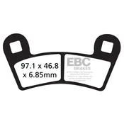 Klocki hamulcowe EBC FA456R (kpl. na 1 tarcze) (odpowiednik PROX 37.167102)
