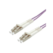 ROLINE Fibre Optic Jumper Cable, 50/125 µm, LC/LC, OM4, purple 10 m