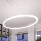 Artemide Abeceda svetlobe krožno preko aplikacije 155 cm - Dnevna soba/jedilnica - Dizajn - bela - Plastika