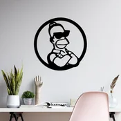 Wallity Zidna dekoracija Simpson 3, 33x33cm, Crna