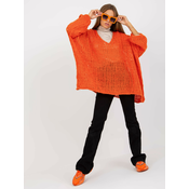 OCH BELLA wide sleeve orange oversize sweater
