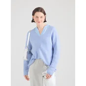 Vero Moda Pulover Crewlefile 10233357 Svetlo modra Loose Fit