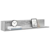 Vidaxl Stenske police 2 kosa siva sonoma 100x16,5x16,5 cm inž. les