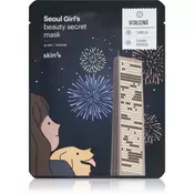 Skin79 Seoul Girls Beauty Secret učvrstitvena maska iz platna za konture obraza 20 g