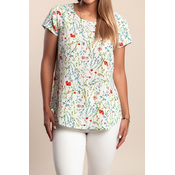 Plus size majica, bela