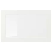 SINDVIK Staklena vrata, bela/bistro staklo, 60x38 cm
