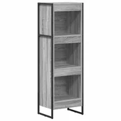 Vidaxl Knjigovni omar Siva Sonoma 40 x 30 x 121 cm Konstruiran les