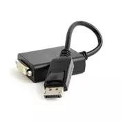 Cablexpert Adapter DisplayPort v.1.2 na Dual-Link DVI, črn, (20440445)
