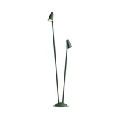 Redo 90713 - LED spoljašnja lampa NIVALIS 2xLED/6,9W/230V 3000K 110 cm IP65 zelena