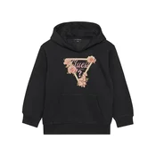 Otroški pulover Guess črna barva, s kapuco, J5BQ21 KCKF2