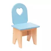Personalized Wooden Kids’ Chair – Unique Design & Premium Quality! – Heart Blue