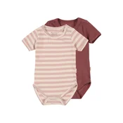 MINYMO Pajac/bodi, rdeča, roza