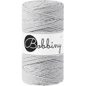 Bobbiny 3PLY Macrame Rope 3 mm 100 m Light Grey Vrvica