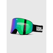Horsefeathers Edmond Black Goggle mirror green