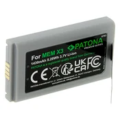 Baterija za Datalogic CVR2/Memor X3, 1430 mAh