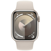 Pametni sat Apple - Watch S9, GPS, 41mm, Starlight Sport Band - S/M