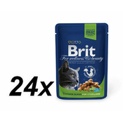 Brit Premium Cat Sterile hrana za macke, piletina, 24x100 g