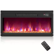 Northix 26-palčni električni kamin 1500 W z daljinskim upravljalnikom