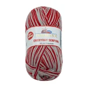 Himalaya EVERYDAY SENFONi - 100g / 196 m - rdeča, siva