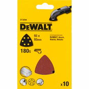 Brusni papir DEWALT 93 x 93 mm, P180, Velcro (10 kos) DT3094