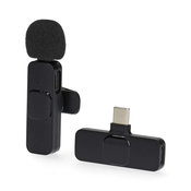 Nedis brezžični mikrofon/ za prenosni računalnik / pametni telefon / tablični računalnik/ stikalo/ vtičnica USB-C/ kabel 1,8 m/ črna
